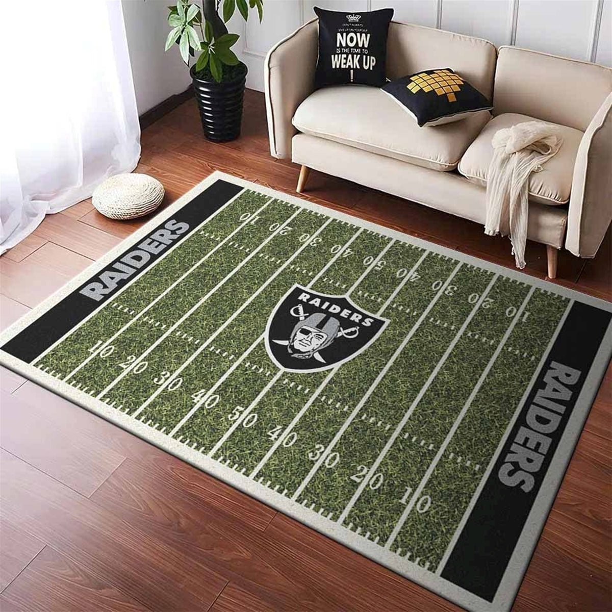 Oakland Raiders Football Teppich