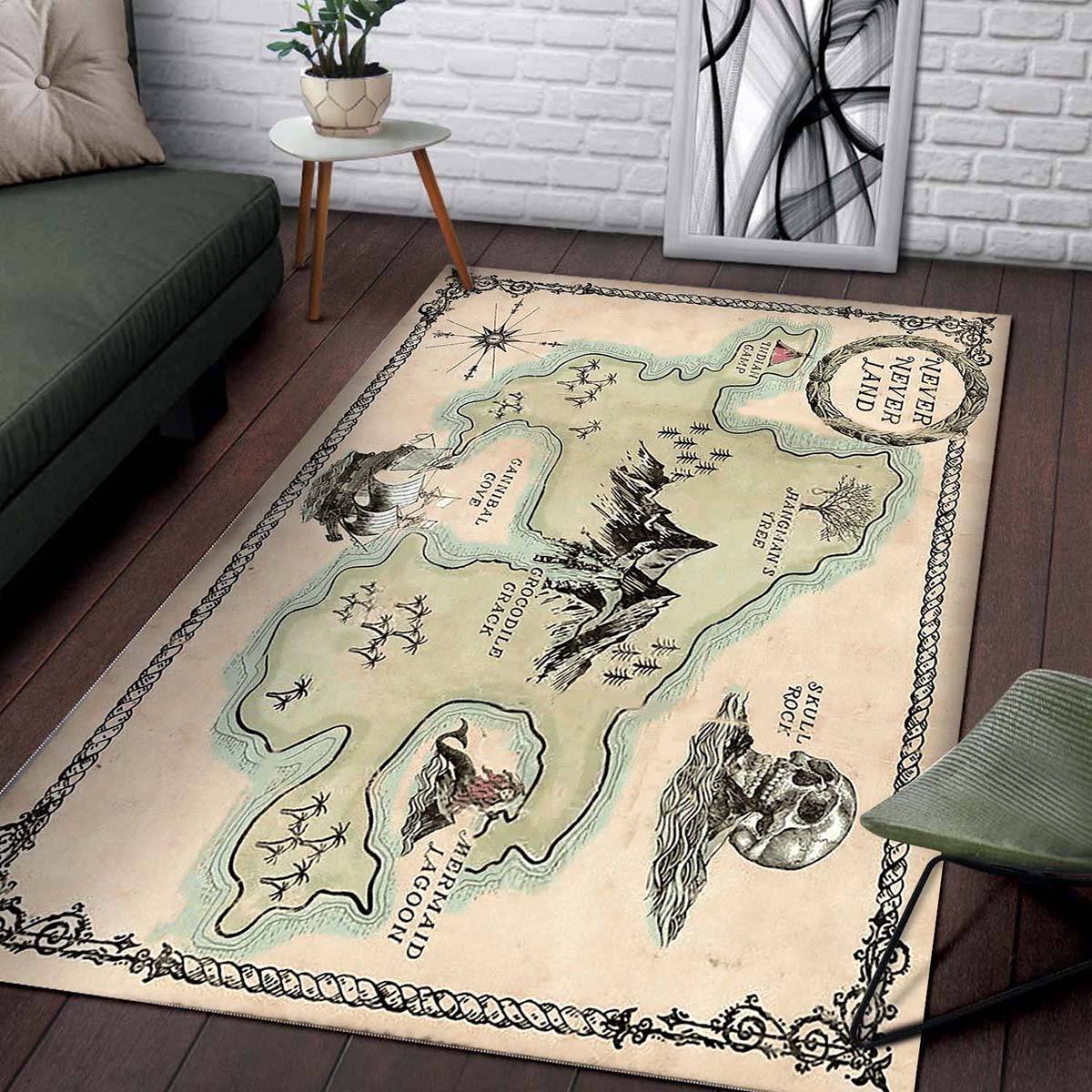 Peter Pan Neverland Map Teppich – Bild 2