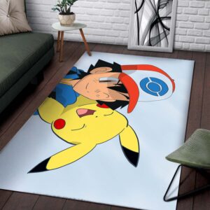 Alternative view of Pikachu Ash Ketchum Teppich