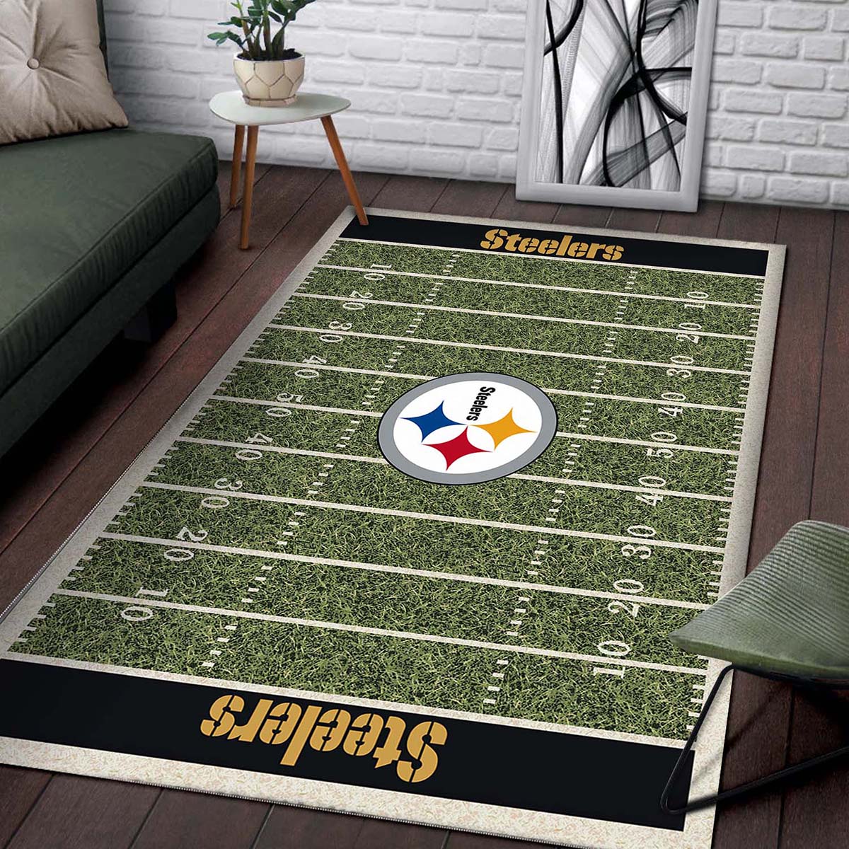 Pittsburgh Steelers Fuballmannschaft 2 Teppich – Bild 2