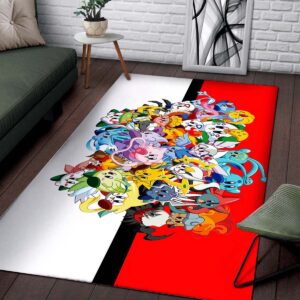 Alternative view of Pokemon All Nintendo Video Game Teppich