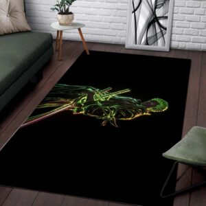 Alternative view of Roronoa Zoro Neon Teppich