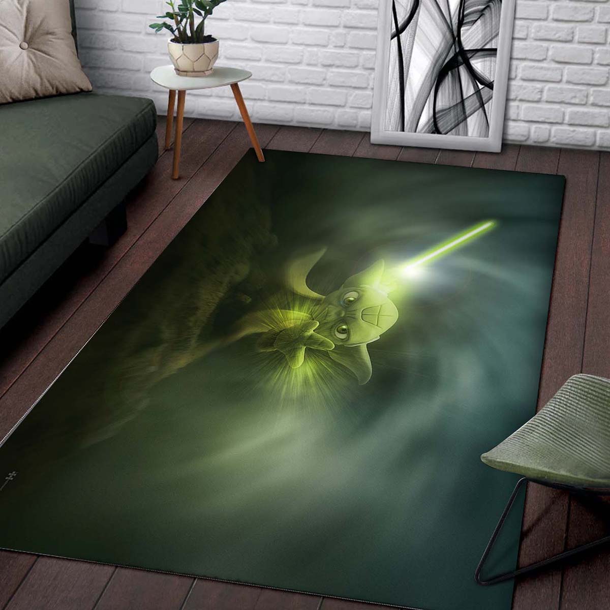 Sabre Laser Star Wars Yoda Teppich – Bild 2