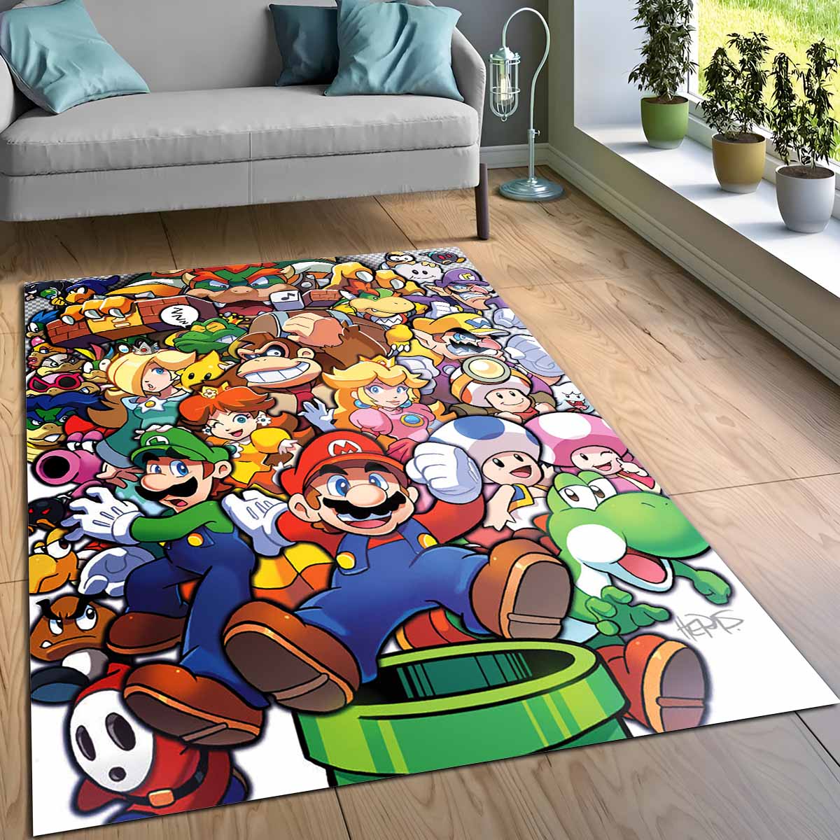 Super Mario Charaktere 12 Teppich – Bild 3