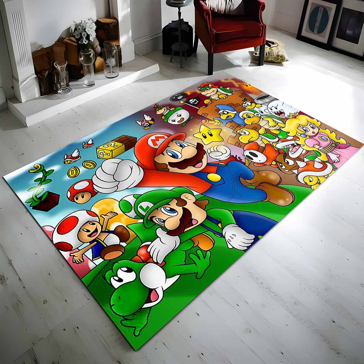 Super Mario Charaktere 43 Teppich