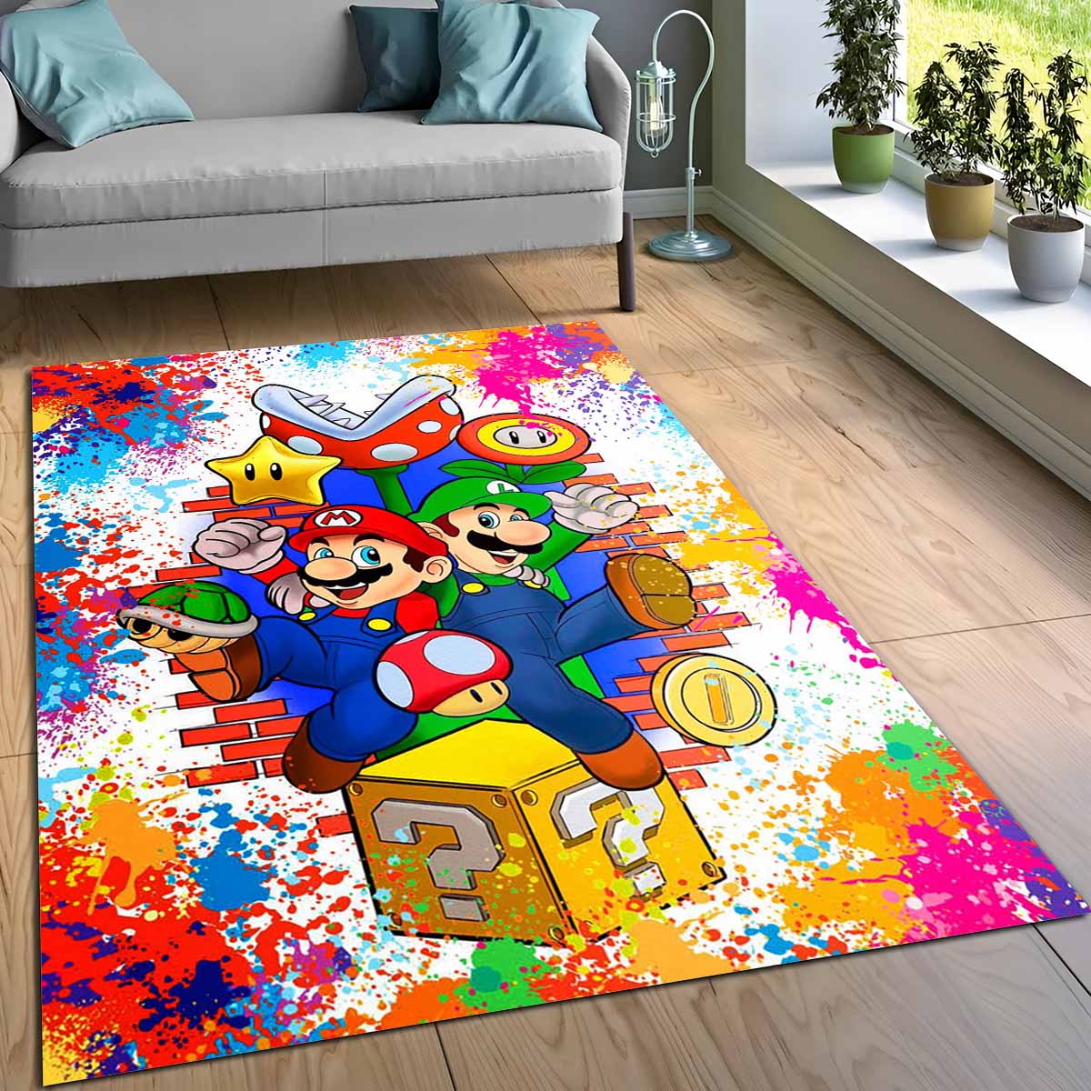 Super Mario Luigi Teppich – Bild 3