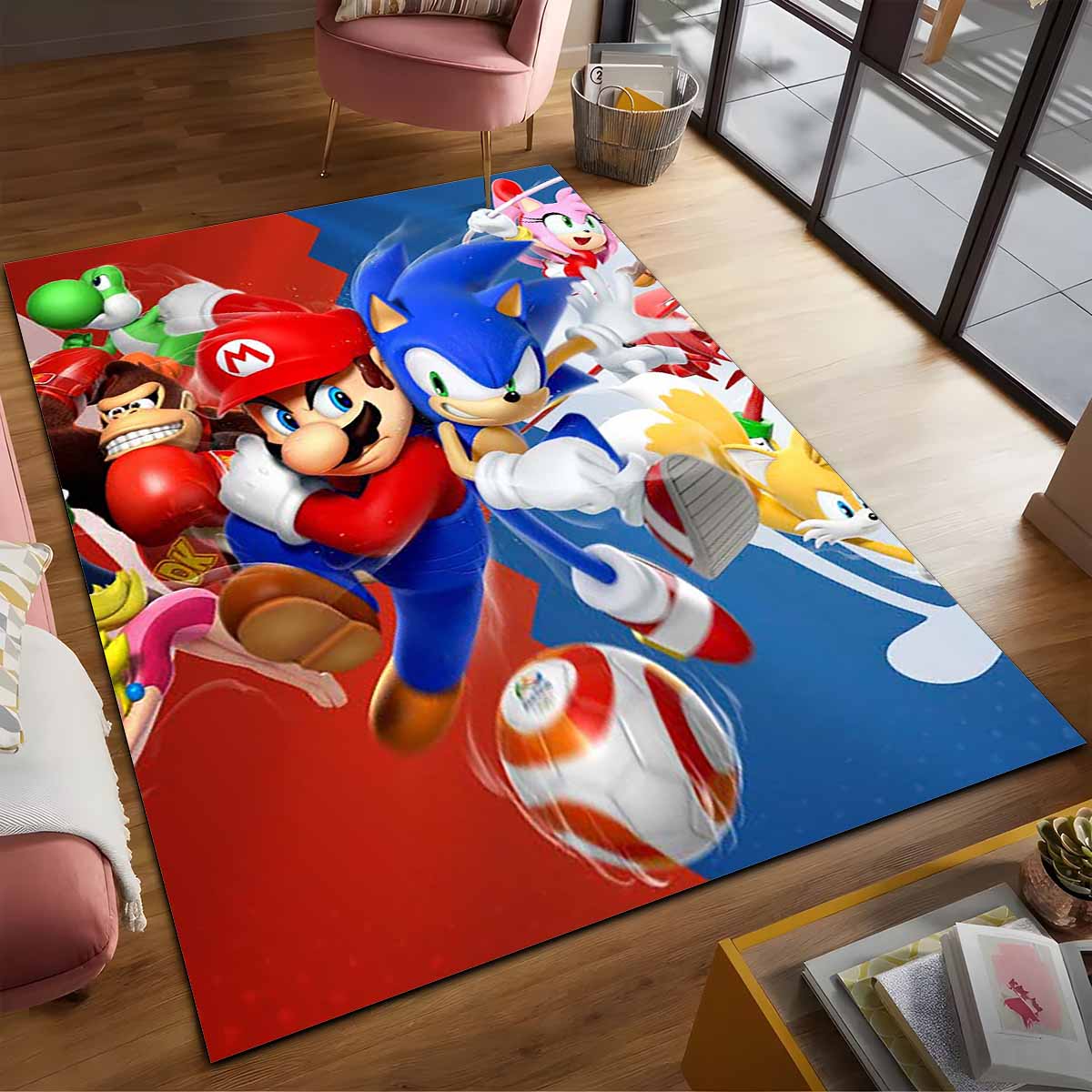 Super Mario & Sonic Nintendo-charaktere Teppich – Bild 2