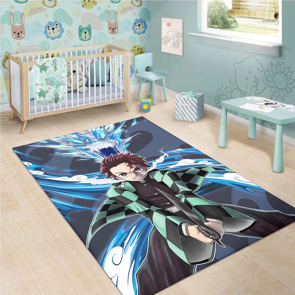 Tanjiro Water Breathing Dragon 5 Teppich – Bild 3