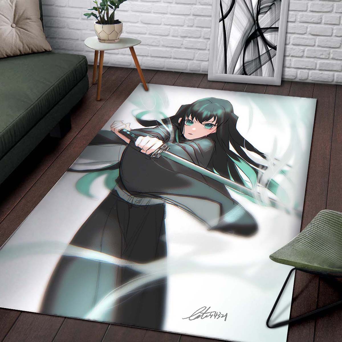 Tokitou Muichirou - Kimetsu No Yaiba Teppich – Bild 2