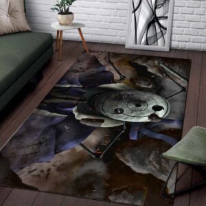 Alternative view of Uchiha Obito Darkness Artwork Manga Sharingan Teppich