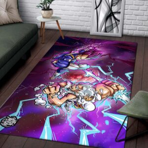 Alternative view of Vegeta Luffy Gear 5 Teppich