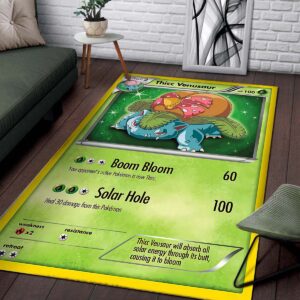Alternative view of Venusaur Solar Beam Pokemon Teppich