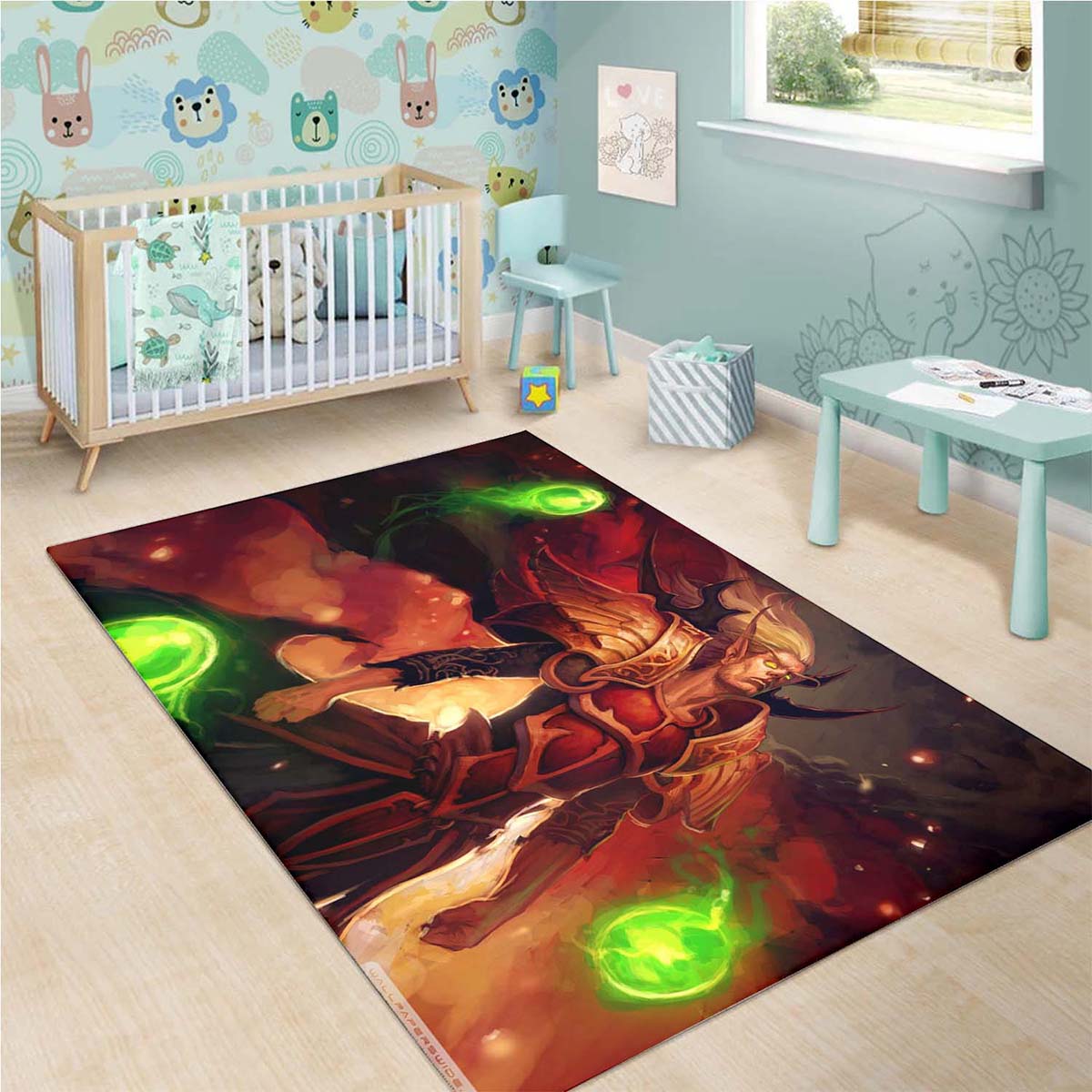World Of Warcraft Blood Elf 4k Teppich – Bild 3